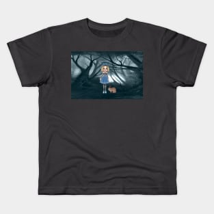 Girl in the forest Kids T-Shirt